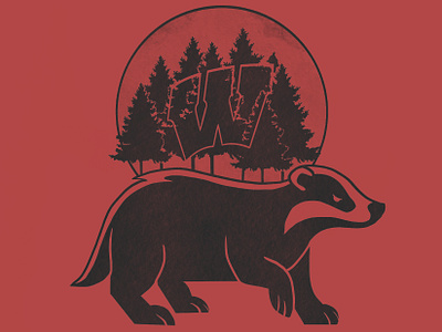 Badgers Moving Forward branding design graphic design illustration logo