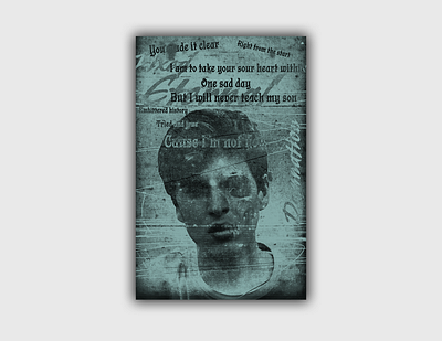 David Carson inspired poster david carson graphic design music photoshop poster