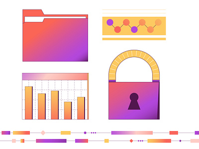 Data security assets 2 2d adobeillustrator asset cyber cybersecurity data datasecurity design flatdesign graphic design icon illustration secure security ui vector