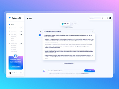 Intuitive AI Chat Interface for Enhanced User Engagement ai ai chatbot dashboard design ai dashboard builder ai dashboard design ai platform ai platform design app design artificial intelligence chat interface dashboard ai design for business tech design ui ui ux design ux web 3 design web design