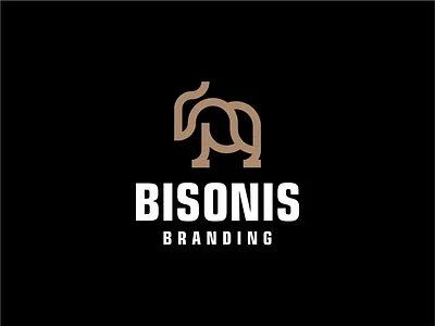 BISON LOGO DESIGN branding design graphic design icon illustration logo typography