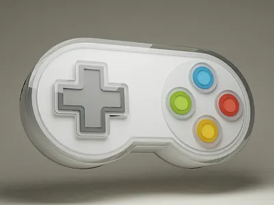 stylize nes controller 3d controller design graphic design illustration nes nintendo