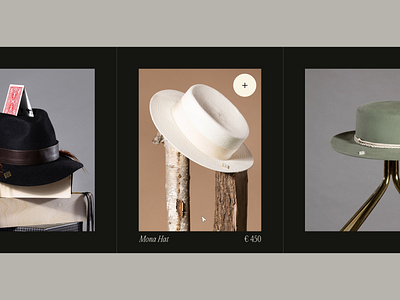 ZY Hats Products catalog clean digital ecommerce elegant fashoin flat intelligent minimal products shop trends typography ui ux web webdesign website