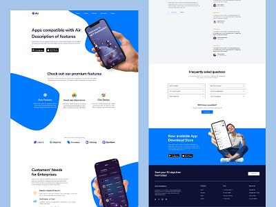 SaaS website landing page (Mobile apps) animation app design fgma graphic design landing page landing page design landing page ux saas saas landing saas web design saas webflow design saas webflow ui ui web uiux user experience design user interface design ux webflow website