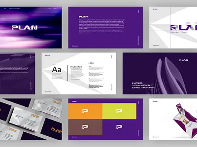 PLAN - Project Solution Company Branding brand guideline brand identity branding chemical design engineering graphic design icon identity industries logo minimal minimalist logo oil gas company project consultant purple shipyard solution company vector wordmark