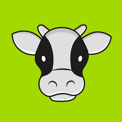 Illustration of cow animals business cartoon corporate cow design face farm food illustration logo milk poster vector