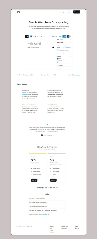 Minimalist Product Landing Page graphic design minimalist product page ui