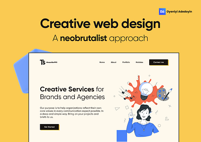 CREATIVE WEB DESIGN | NEOBRUTALISM 3d animation app branding design graphic design illustration logo motion graphics neo neobrutal neobrutalism neobrutalist screens ui uiux ux web webdesign website