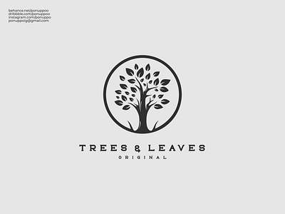 Tree Lineart Logo Design lettermark