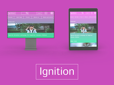 Ignition dailyui design designer dribbble figma graphic design homepage icon landing page layout logo mockup ui ui design uidesigner uiux ux web web design website