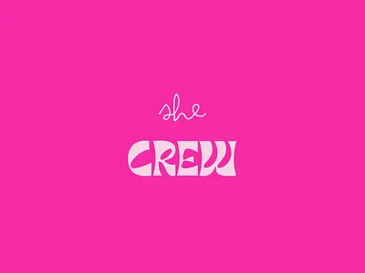 she CREW brand branding design graphic design logo logo design typography