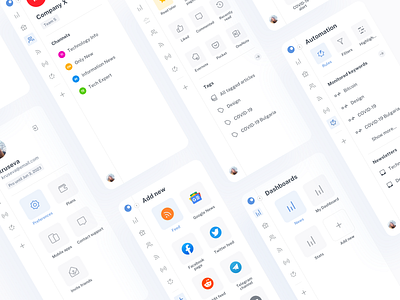 Sidebar Navigation automation channels collapse dashboard facebook grid navigation sidebar tags twitter ui web