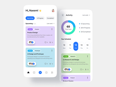 Task Management Ui Design app best design branding clean design daily task dashboard data design graphic design management modern productivity project task task management trendy ui ui design uiuxdesign ux design