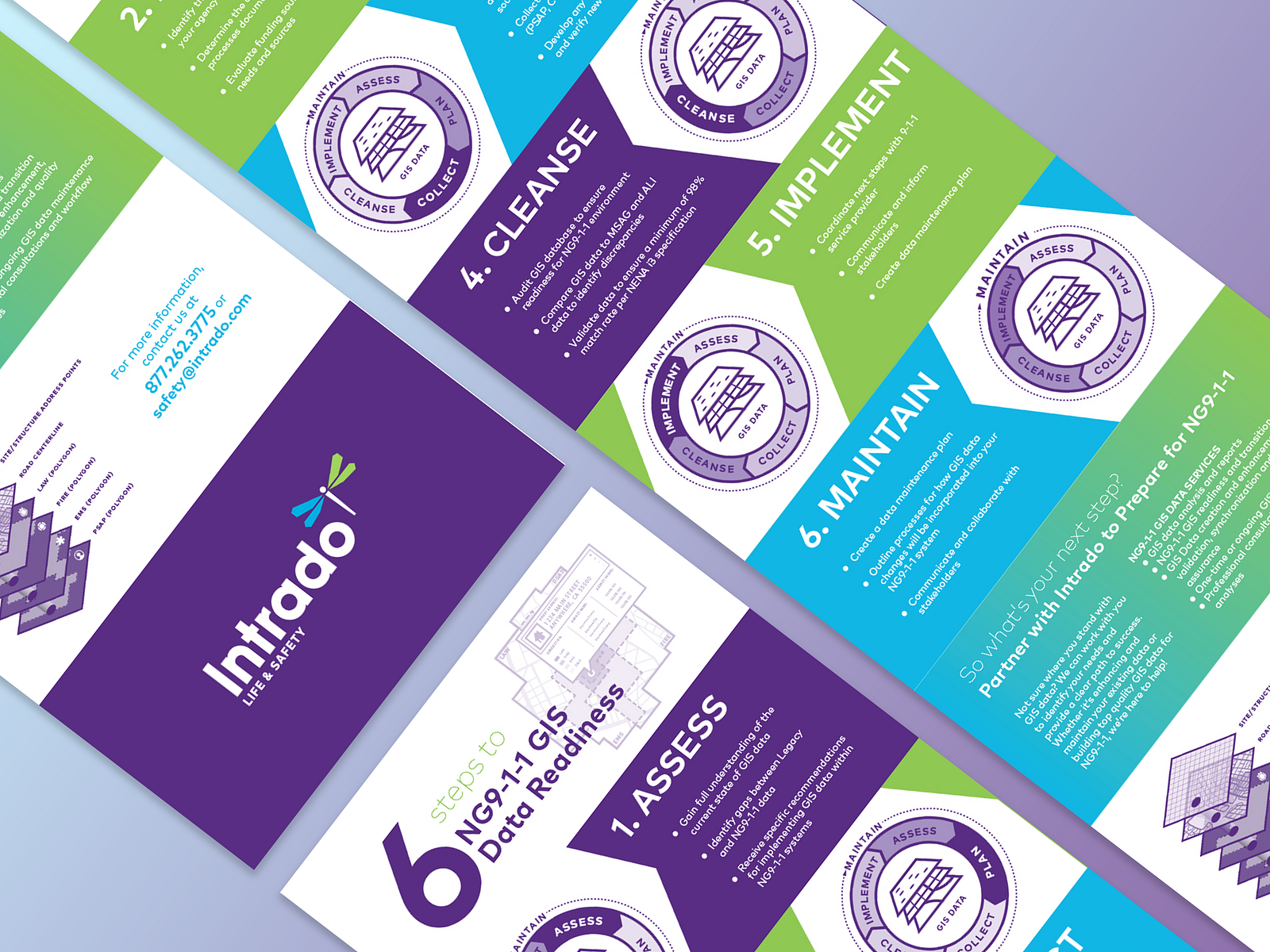 Intrado NG911 Infographic by Shawn Porter on Dribbble