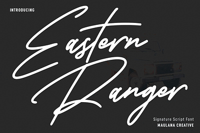 Eastern Ranger Signature Script Font 3d animation branding design font fonts graphic design illustration logo motion graphics nostalgic ui