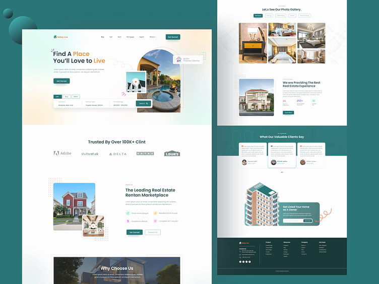 Real Estate Landing Page Design | Real Estate Website by MD MASUD RANA ...