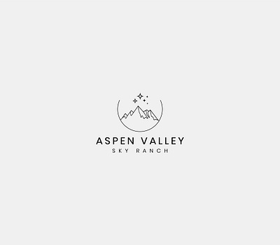Luxury Mountain Weeding logo event logo luxury logo luxury mountain mountain logo weeding logo