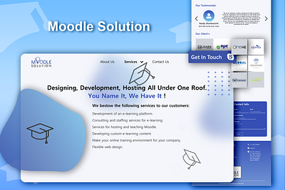 Moodle Solution Website Design design graphic design website