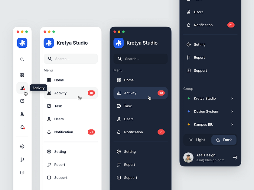 Side Nav designs, themes, templates and downloadable graphic elements ...