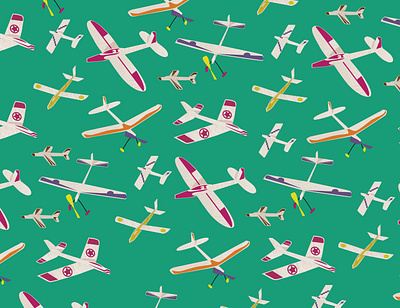 Pattern of Planes air and space children illustration colorful illustration kids illustration kids patterns pattern planes surface design toy art