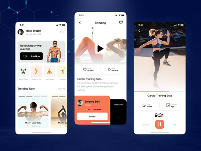 Fitness Mobile App | Ui/Ux Design application behance branding design designinpiration fitnessapp fitnessappdesign illustration logo minimal minimalui mobile ui mobileapp mobileui ui uidesign uiux uiuxapp uiuxdesign webdesign