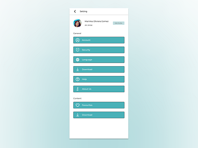 Setting Design | Daily UI 007 daily ui 007 dailyui007 setting setting design ui ui ux design