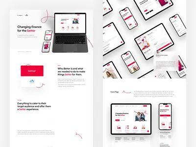 Better - Loans & Insurances Platform (Case Study) behance casestudy desktop illustration landing mobile responsive webdesign website