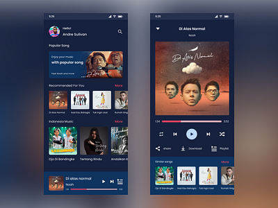 Music Player Design | Daily UI 009 daily ui 009 dailyui009 design music player music player design ui ui ux design