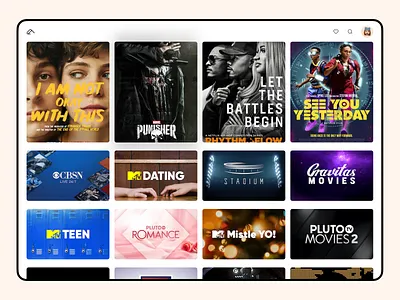 Aurora TV App Design app design tv ui uiux ux