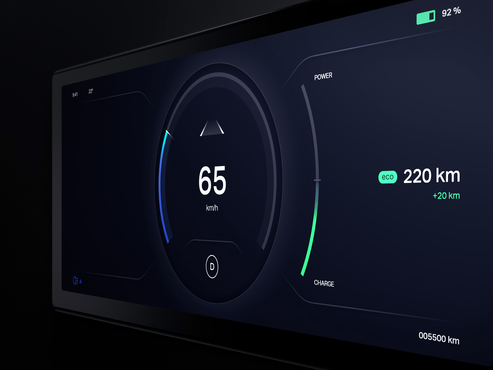EV UI/UX HMI Concept Dashboard Interface Automotive by Benjamin ...