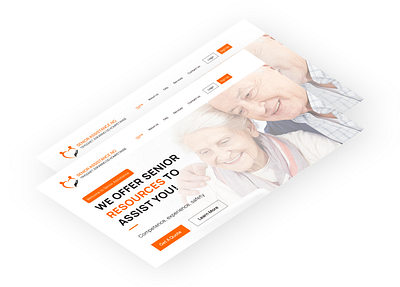 Senior Assistance Landing Page UI Design Concept ar shakir branding design figma graphic design landing page onix lab sajon ui ux