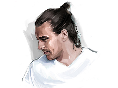 Portrait - Marcus Füreder (Parov Stelar) digital art digital portrait illustration lilja bloom marcus fureder painterly brushes parov stelar photoshop portrait portrait painting white