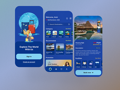 Travel Agency App agency app company journey traveler app ui ux web