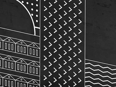 Edmonton Green Market Hall - Timber Wall Graphics graphic design illustration timber wall graphics wall graphics