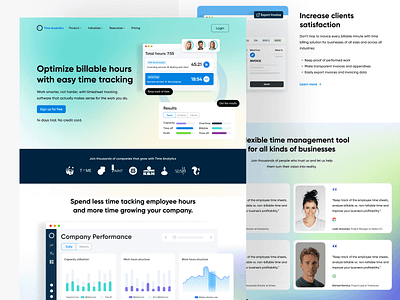 Time analytics software saas webflow design analytics design hiring interface landing page landingpage management minimal page saas software startup time time tracker tracker ui web webflow webpage website