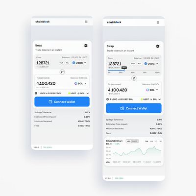 Swapping (Normal mode vs expert mode) app blockchain cryptocurrency dapps design nft ui uidesign uiux ux uxdesign