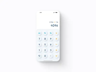 Neumorphic Calculator app calculator dailyui design figma neumorphic calculator neumorphism ui ux