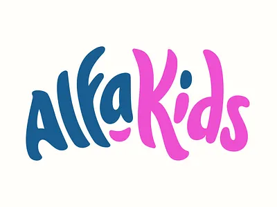 AlfaKids; Lettering & LogoType design graphicdesign letter lettering type typeface typography