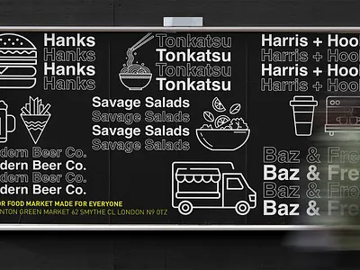 Edmonton Green Market Hall - Billboard advertising billboard billboard design branding design graphic design illustration vector