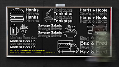 Edmonton Green Market Hall - Billboard advertising billboard billboard design branding design graphic design illustration vector