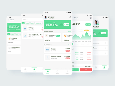 Investment Portfolio App UI