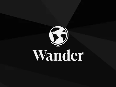 Wander – Splash Screen logo animation 2d 2d animation after effects alexgoo animated logo animation apartment branding globe logo animation logotype motion motion graphics premium splash screen typography