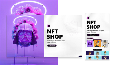 NFT Shop Log In Page Design branding design flyer design graphic design ui ui design website design
