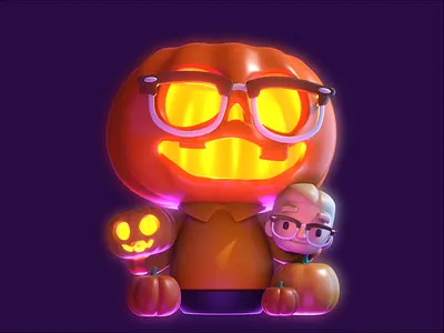 Halloween Pin 3d 3d art blender