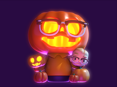 Halloween Pin 3d 3d art blender