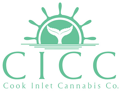 Cook Inlet Cannabis Co. Logo branding cannabis design graphic design illustration logo vector