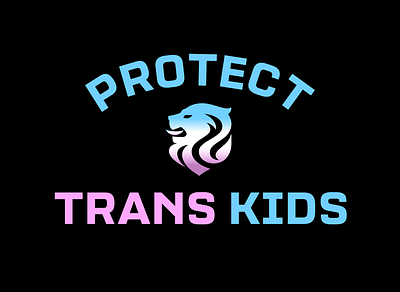 "Protect Trans Kids" T-shirt Design athlete athlete brand branding design graphic design illustration lgbt logo pride soccer trans trans kids vector womens football womens soccer