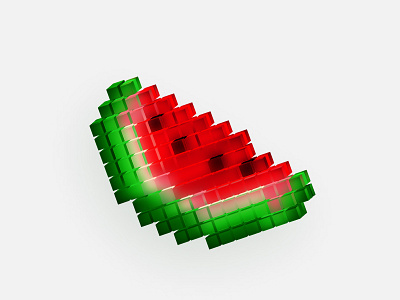Watermelon 🍉 3d branding graphic design logo ui