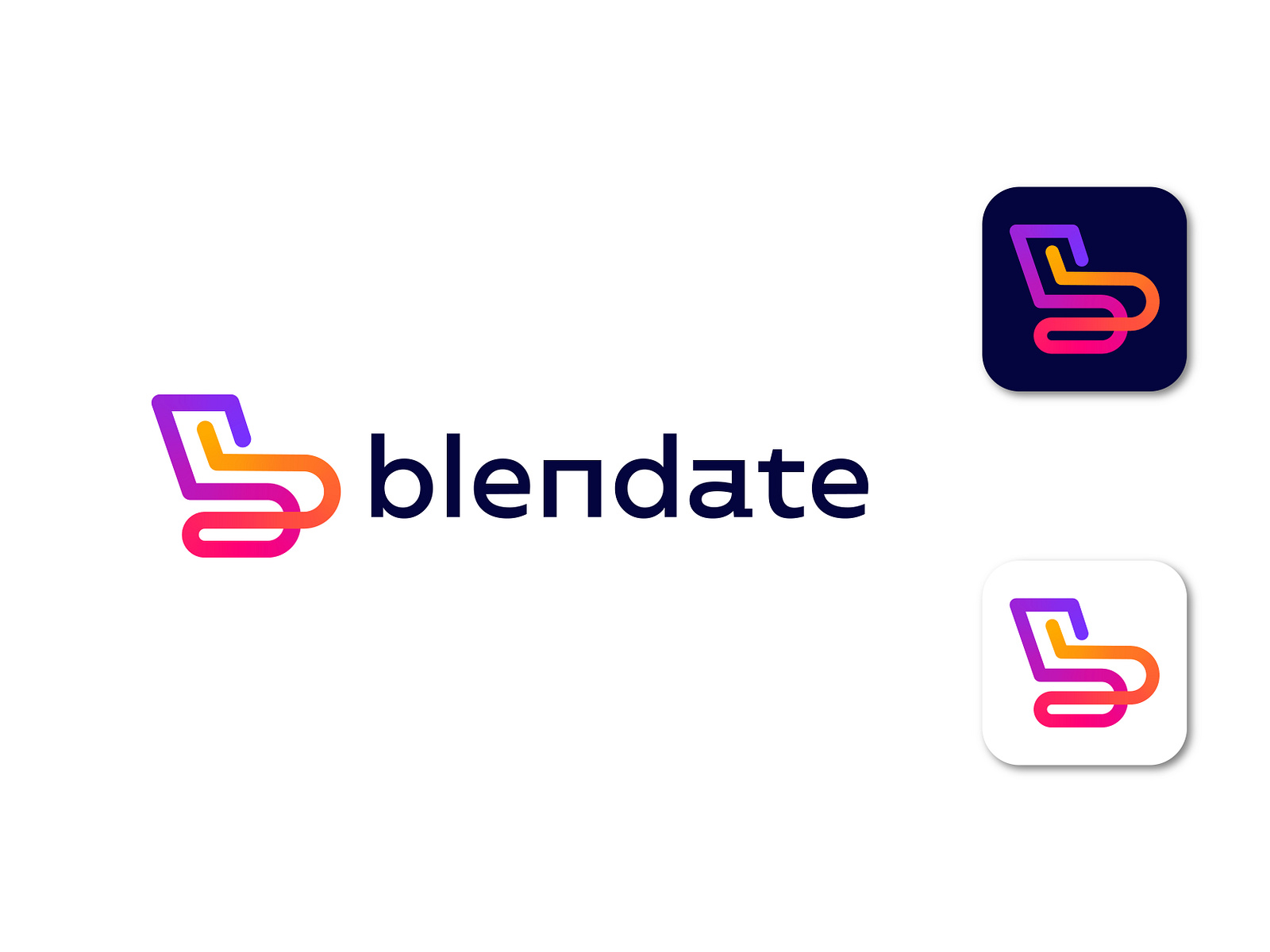 blendate logo design by Graftsman on Dribbble