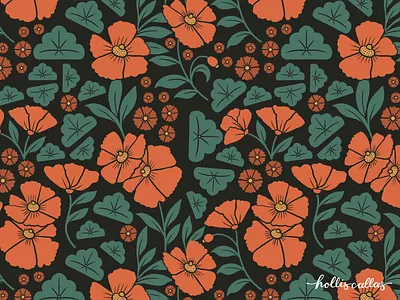 Pattern Play #1002 design flowers graphic design illustration illustration digital nature procreate app